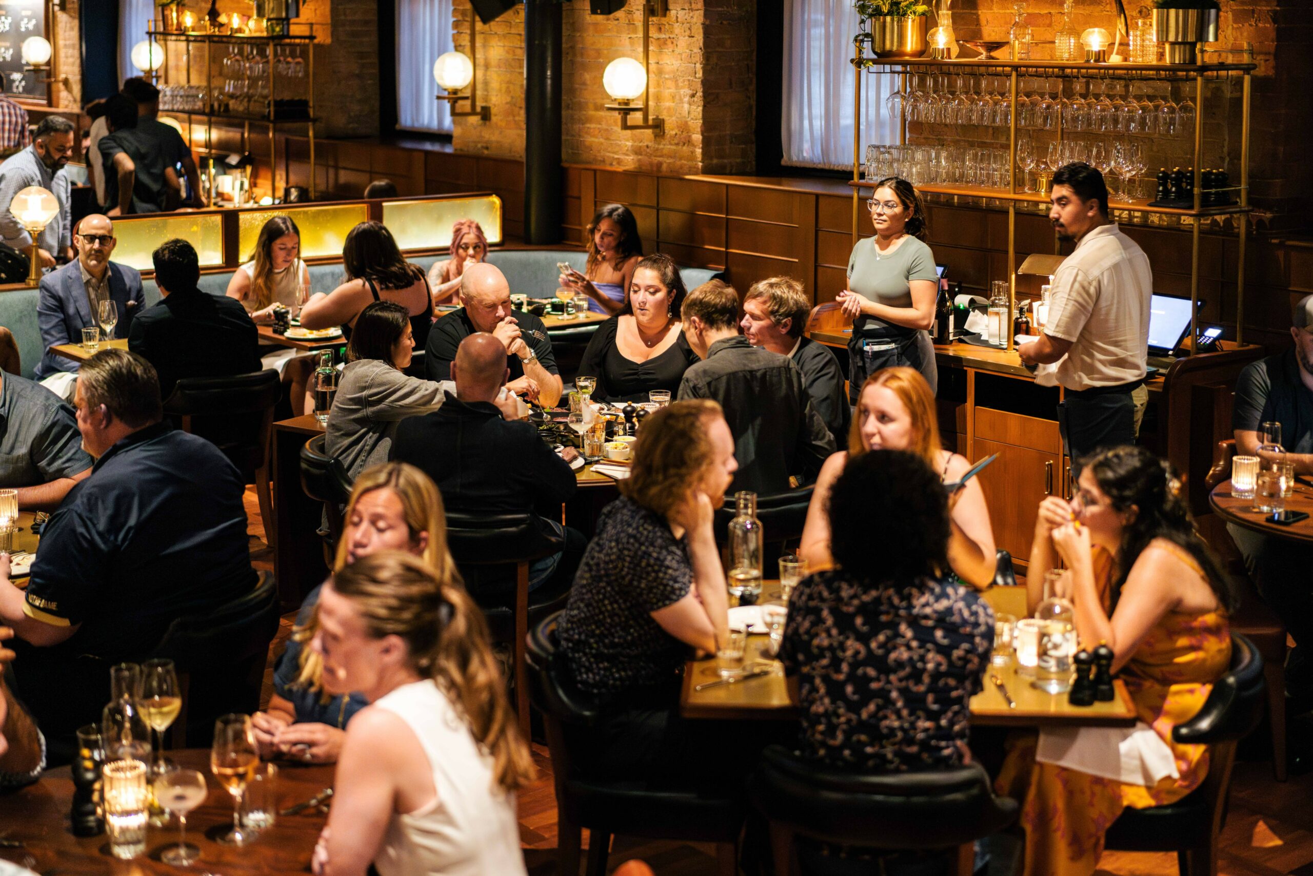 Lively dining room Chicago