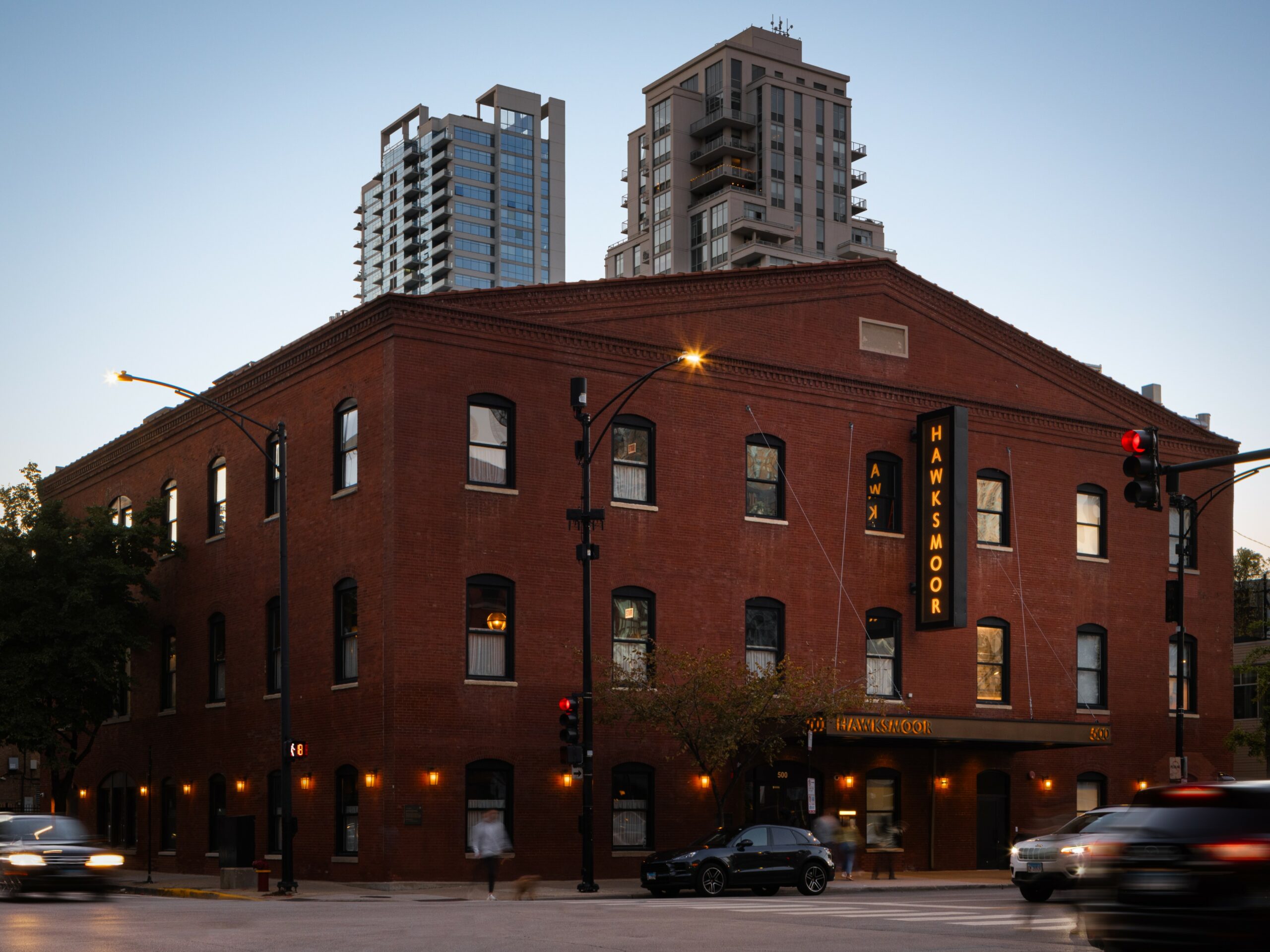 Exterior shot of Hawksmoor Chicago