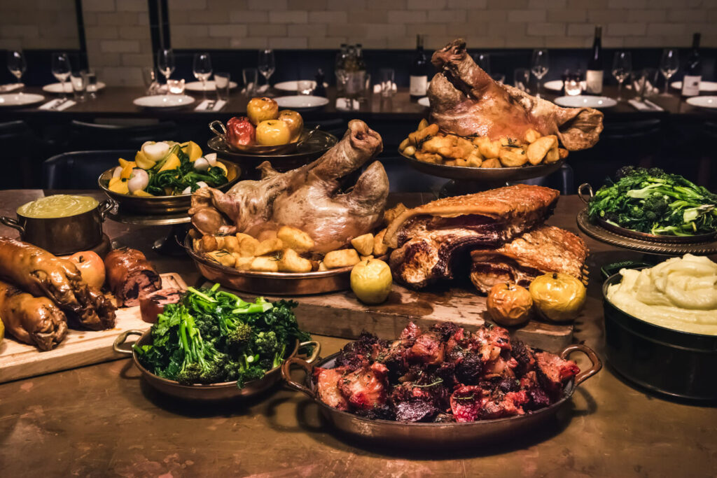 Hawksmoor Beefsteak Club showing dishes