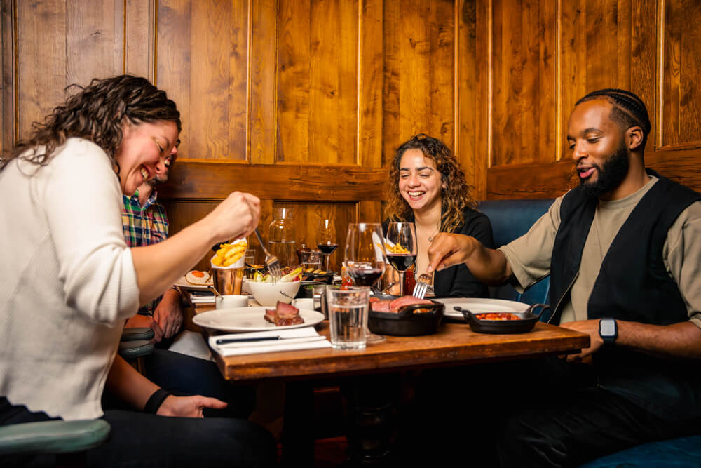 Chicago Restaurant Week at Hawksmoor - eating with friends