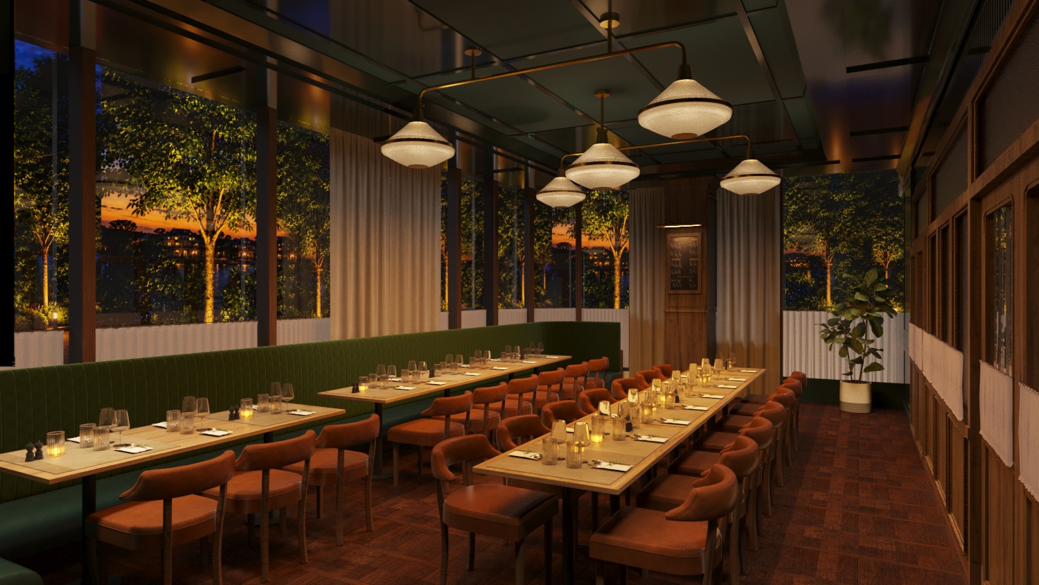 Dutchess private dining room at Hawksmoor Boston