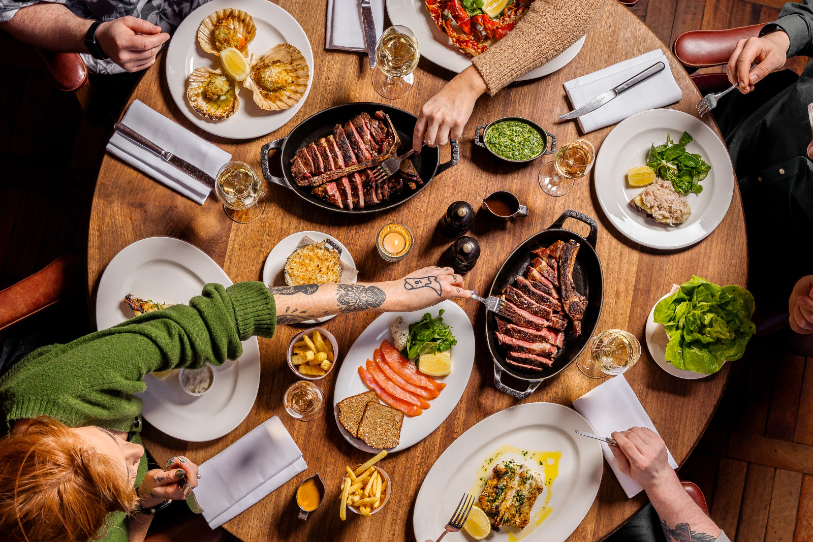 Hawksmoor dinner setting
