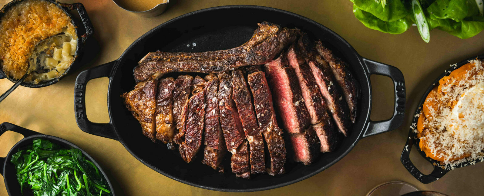 Prime rib steak cut