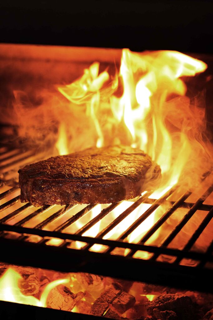 Steak on Grill