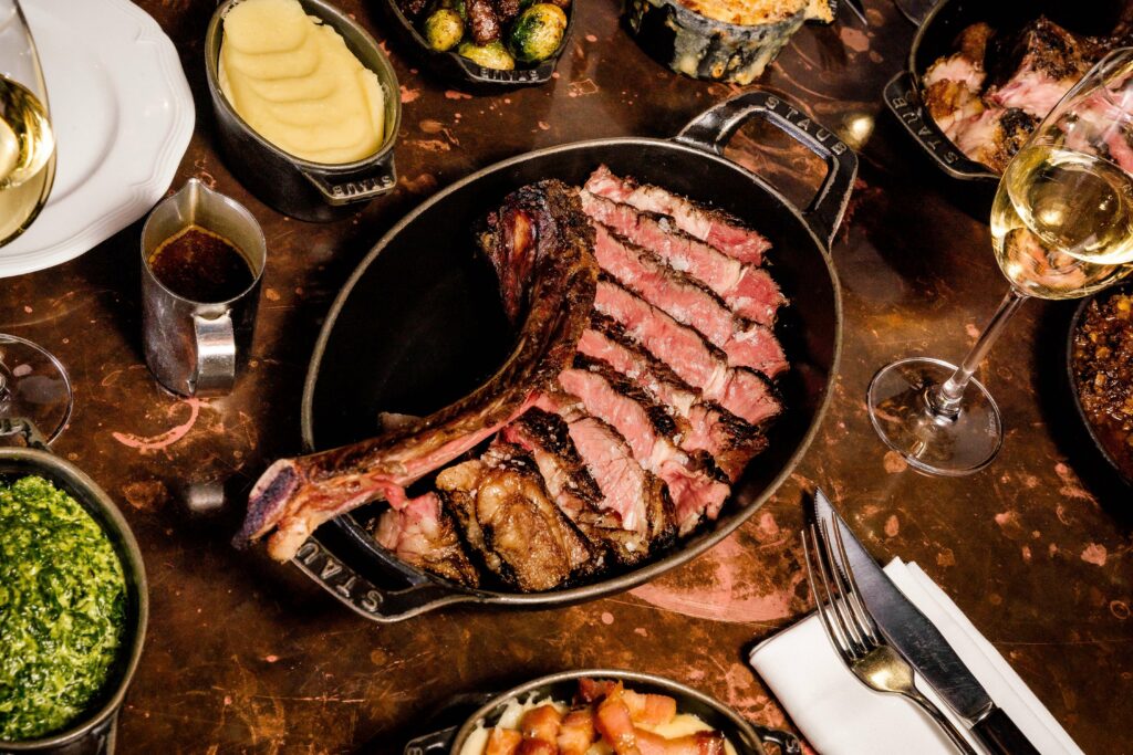 Christmas at Hawksmoor - sharing steak