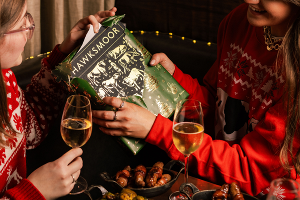 Christmas 2 Holiday gifting - Hawksmoor cookbook being unwrapped
