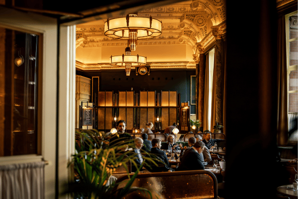 St Pancras 18 Interior of the restaurant at St Pancras