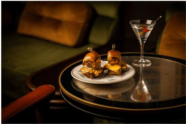 Martini Bar 7 Martinis and sliders at St Pancras