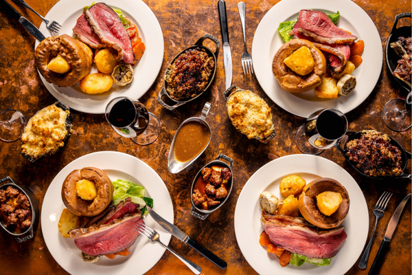 St Pancras 7 Sunday Roast at Hawksmoor St Pancras steak restaurant